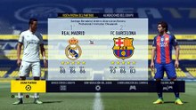 Real Madrid vs Barcelona FIFA 17 - Classic Gameplay