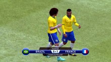 France vs Brazil PES 2015 - Realistic Gameplay Performance Fix