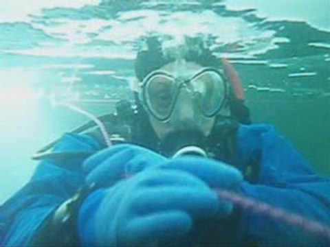 plongée sous glace à Orcières (05)