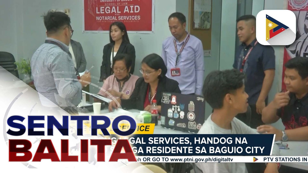 Isang unibersidad sa Baguio City, nagbigay ng libreng legal services sa mga residente ng lungsod | ulat ni Brigitte Marcasi Pangosfian - PTV Cordillera