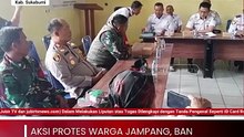 Aksi Protes Warga Jampang, Ban Dibakar Tuntut Perbaikan Jalan Lengkong Sukabumi