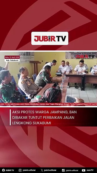 Aksi Protes Warga Jampang, Ban Dibakar Tuntut Perbaikan Jalan Lengkong Sukabumi