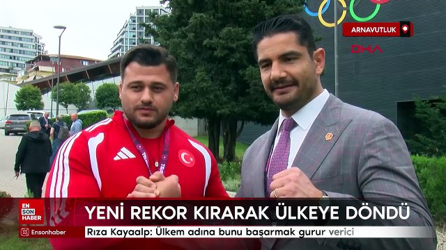 Rıza Kayaalp: Ülkem adına bunu başarmak gurur verici