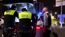 Alkollü sürücü hem teşekkür etti hem polisin sabrını zorladı!