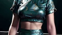 AI Dance Girl 1784 - Chun-Li Street Fighter Character Dance on Luang Phi Jazz 4G