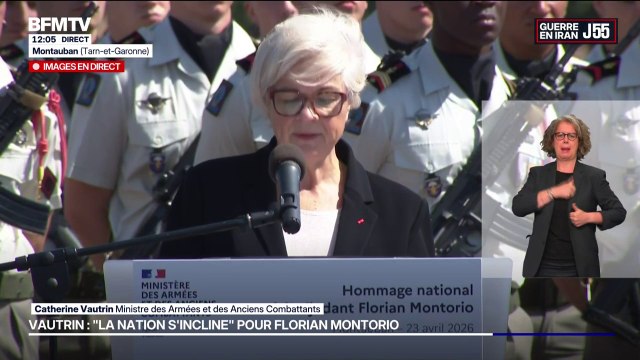 Hommage à l'adjudant Florian Montorio: la ministre des Armées salue la mémoire d' un héros digne de la confiance de ses chefs