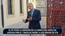 El PP exige la dimisión de la consejera vasca de Justicia por el "trato de favor" a los presos de ETA