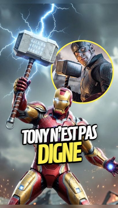 Pourquoi IRON-MAN n'était pas DIGNE du MJOLNIR ? #ironman #mjolnir #tonystark #marvel #onregardequoi