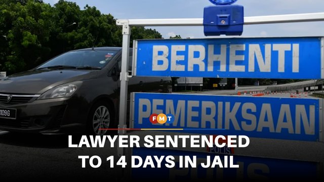 Lawyer sentenced to 14 days in jail, fined RM3,000 for drink driving