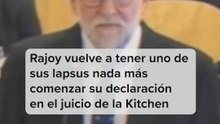 Rajoy vuelve a tener uno de sus lapsus nada más comenzar su declaración en el juicio de la Kitchen