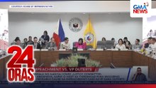 Paniwala ng ilan sa House Justice Committee - Mga ebidensya, sapat o higit sa threshold para masabing may probable cause sa impeachment case ni VP Sara Duterte | 24 Oras
