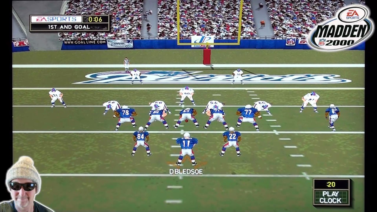 Madden NFL 2000 New England Patriots QB Drew Bledsoe's Red Zone TD Drive