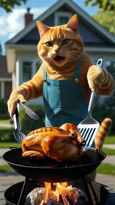 Cat Cooking #catcooking #chefcat #cutecat #funnycat #catvideos #viralcat #catlife