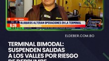 Terminal Bimodal: suspenden salidas a los valles por riesgo de derrumbes