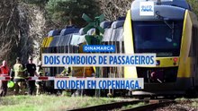 Dois comboios de passageiros colidem na Dinamarca, causando 17 feridos