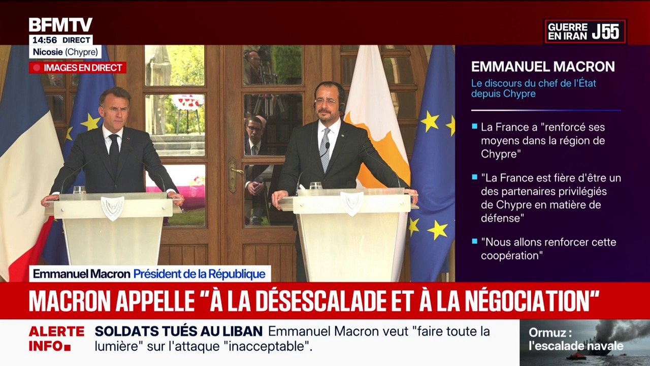 Liban: "nous œuvrons tous pour que le cessez-le-feu soit prolongé" explique Emmanuel Macron