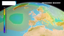 Giovedì 23 aprile 2026, geopotenziale a 500 hPa
