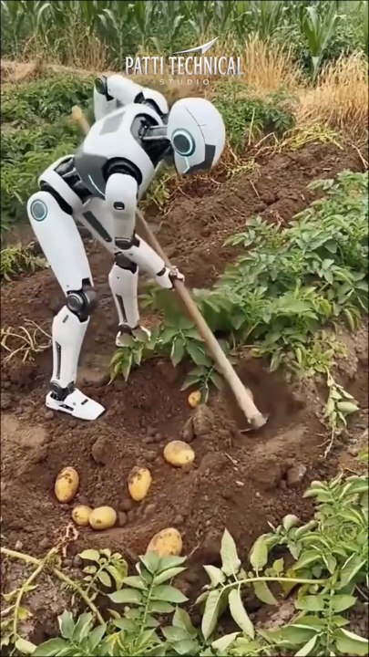 AI Robot Farming Potatoes 🤖🥔