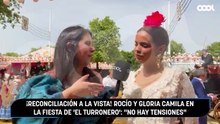¡Reconciliación a la vista! Rocío y Gloria Camila en la fiesta de 'El Turronero': "No hay tensiones"