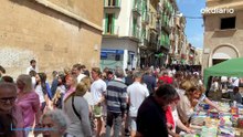 Multitudinaria celebración del Día del Libro en Palma