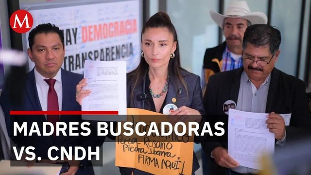 Madres buscadoras impulsan juicios políticos contra Rosario Piedra para abrir la CNDH a víctimas