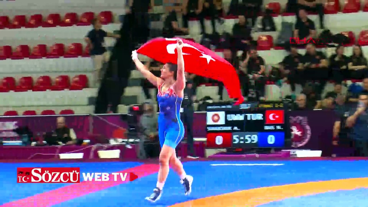 Nesrin Baş’tan Avrupa Güreş Şampiyonası’nda altın madalya