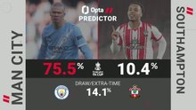 Manchester City v Southampton - Opta Predictor