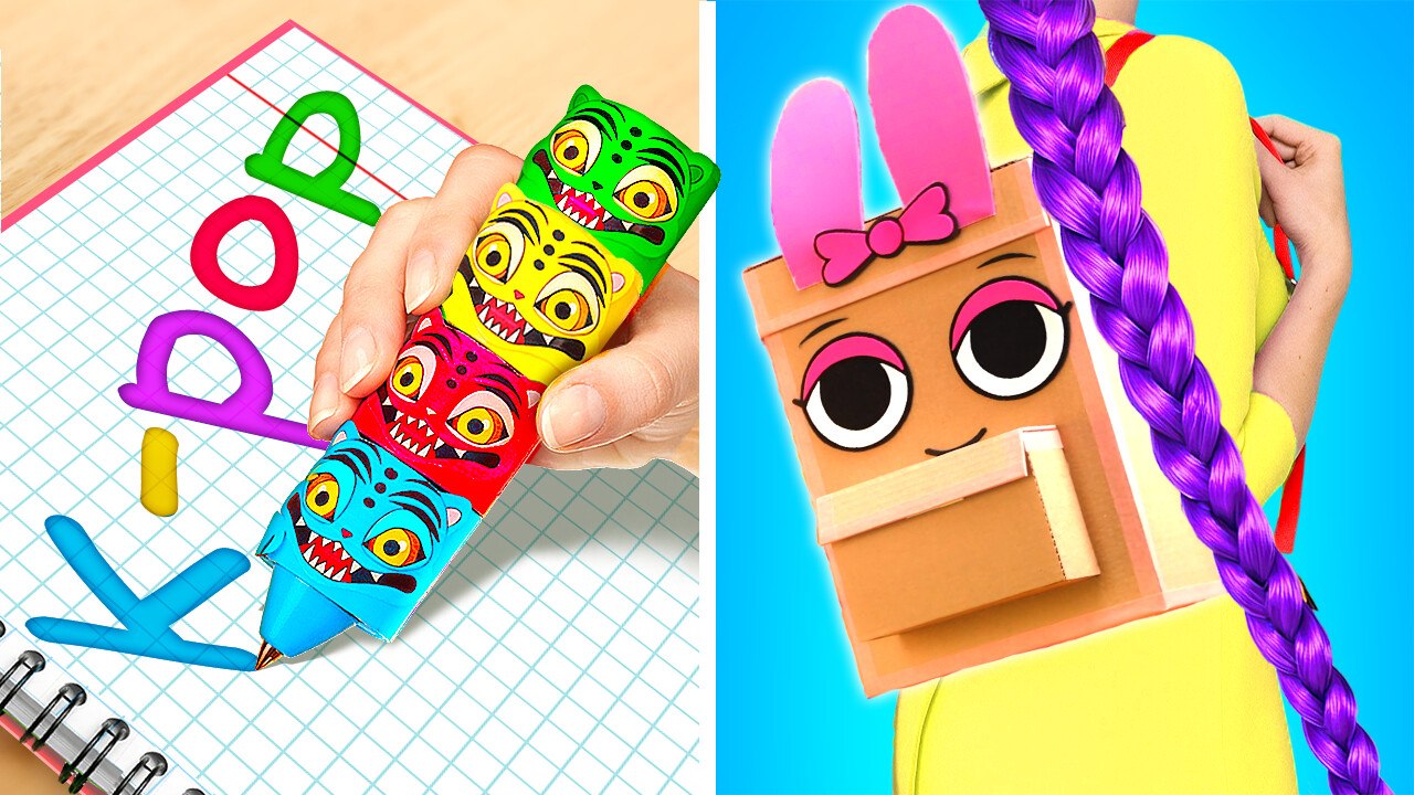 Creative Cardboard Backpack DIY for Rumi and Friends
