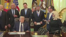 Trump’s Pride-Filled Queens Moment in the Oval Office With Top Pharmaceutical Leaders