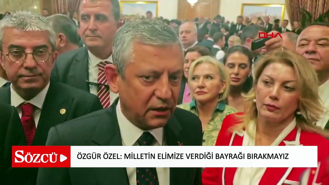 Özgür Özel: Milletin elimize verdiği bayrağı bırakmayız
