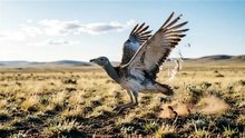 Bustard Powerful Takeoff