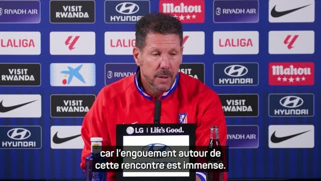 Atlético - Simeone n'est pas inquiet des derniers résultats de son équipe