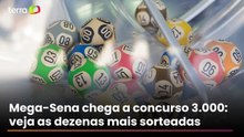 Mega-Sena chega ao concurso 3 mil: veja as dezenas mais sorteadas e o número que menos saiu