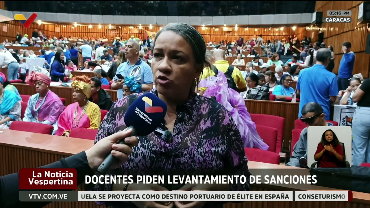 Sector educativo exige el levantamiento de las sanciones contra Venezuela