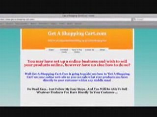 Get A Shopping Cart On Your Small Business Website