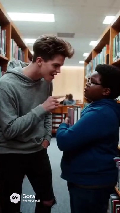 Gregory Bullies and body shames a kid in the library and gets kicked out and gets arrested and gets grounded