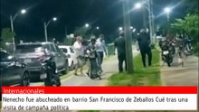 Nenecho fue abucheado en barrio San Francisco de Zeballos Cué tras una visita de campaña política