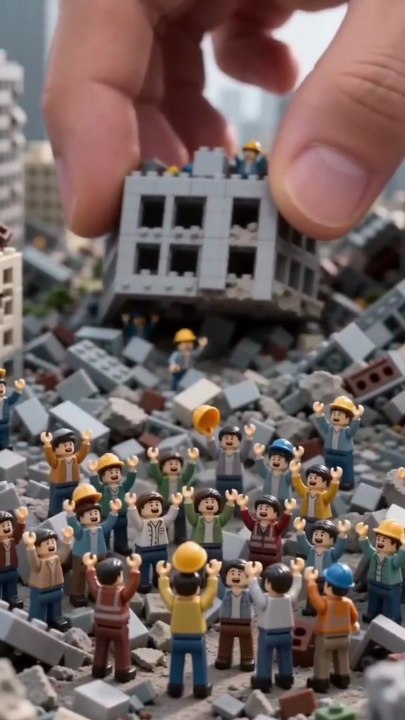 Mini Disaster Rescue | Trapped Workers Saved (Satisfying Animation)