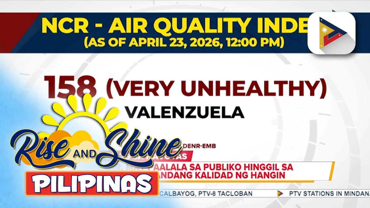 Navotas Sanitary Landfill, tuloy pa rin ang pag-usok; DENR, pinag-iingat ang publiko hinggil sa kasalukuyang kalidad ng hangin sa Metro Manila | ulat ni Gab Villegas