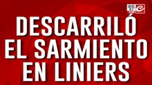 Descarrilo el Sarmiento en Liniers