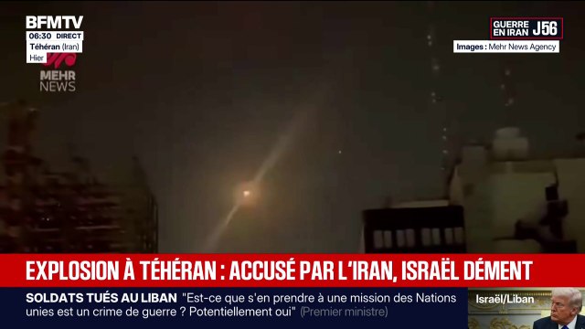 De multiples explosions dans le ciel iranien pour la première fois depuis l'entrée en vigueur du cessez-le-feu