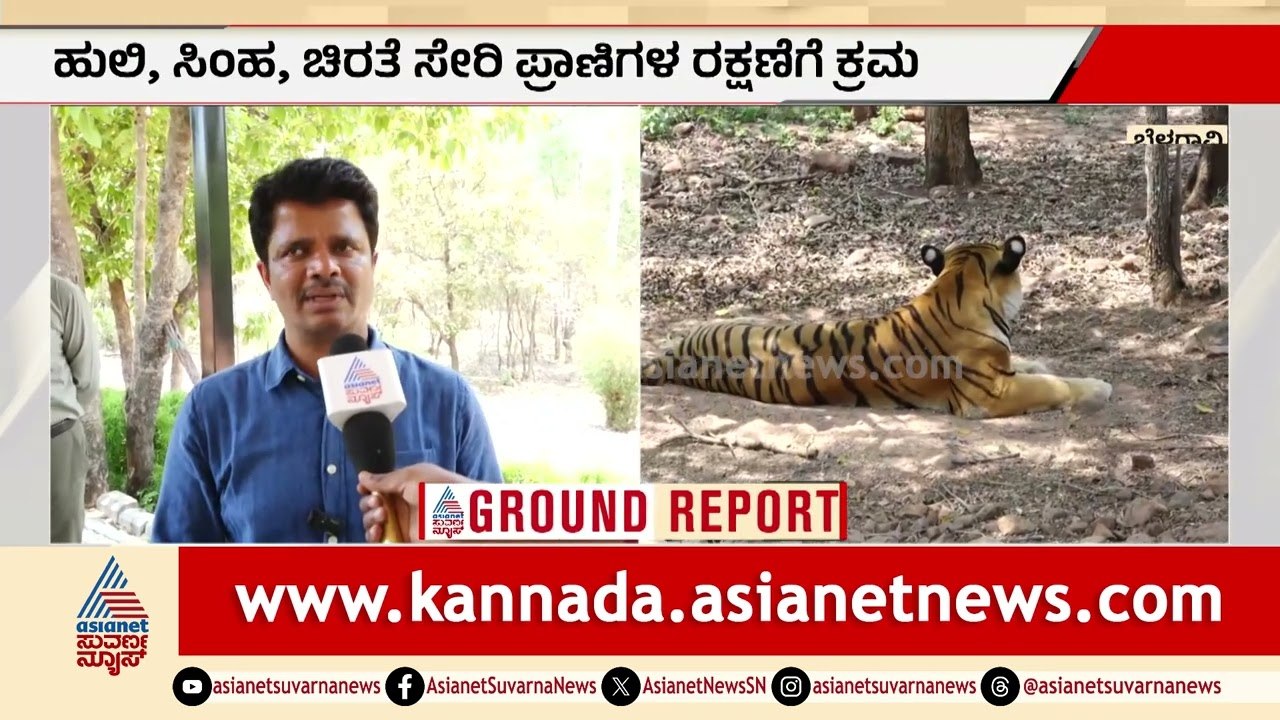 ಅತಿಯಾದ ಬಿಸಿಲು: ಬೆಳಗಾವಿ ಮೃಗಾಲಯದ ಪ್ರಾಣಿಗಳ ರಕ್ಷಣೆಗೆ ವಿಶೇಷ ಕ್ರಮ | Karnataka Heatwave Suvarna News