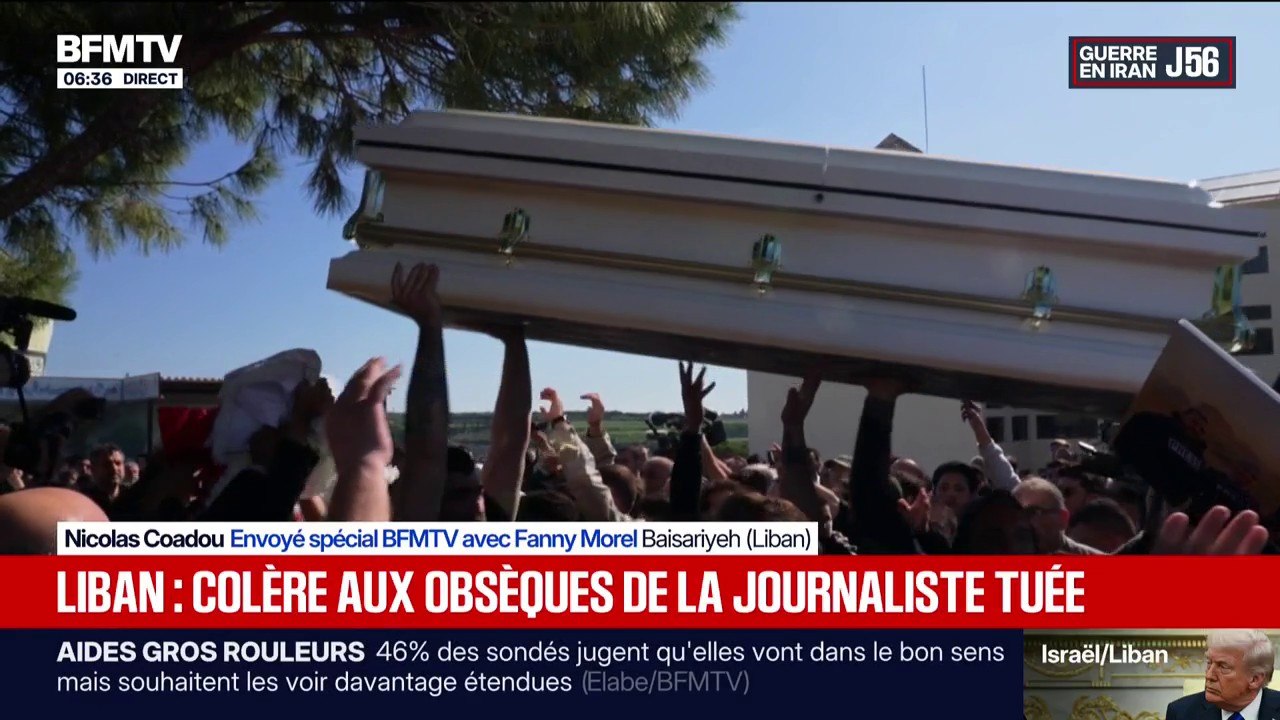Guerre au Moyen-Orient: la colère aux obsèques de Amal Khalil, journaliste libanaise tuée par une frappe israélienne