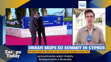 Europe Today: Charles Michel dla Euronews, przywódcy UE na kryzysowych rozmowach na Cyprze