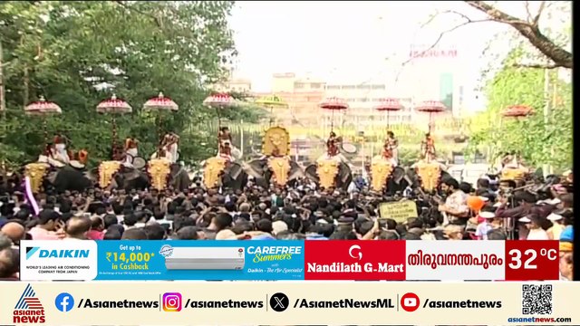 'കൊടും ചൂടിൽ പൂരത്തിന് ആനകളെ എഴുന്നെള്ളിക്കുന്നത് തടയണം'; ഹൈക്കോടതിയിൽ പൊതുതാല്പര്യ ഹർജി