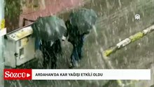 Ardahan'da kar etkili oldu
