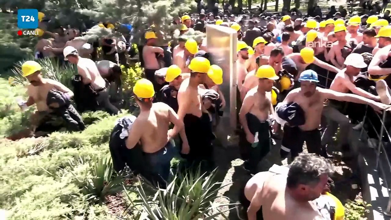 Açlık grevindeki Doruk Madencilik işçilerine Ankara’da biber gazlı müdahale!