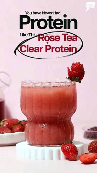 Stop Drinking Boring Protein Shakes! Try This Rose Tea Clear Protein Recipe