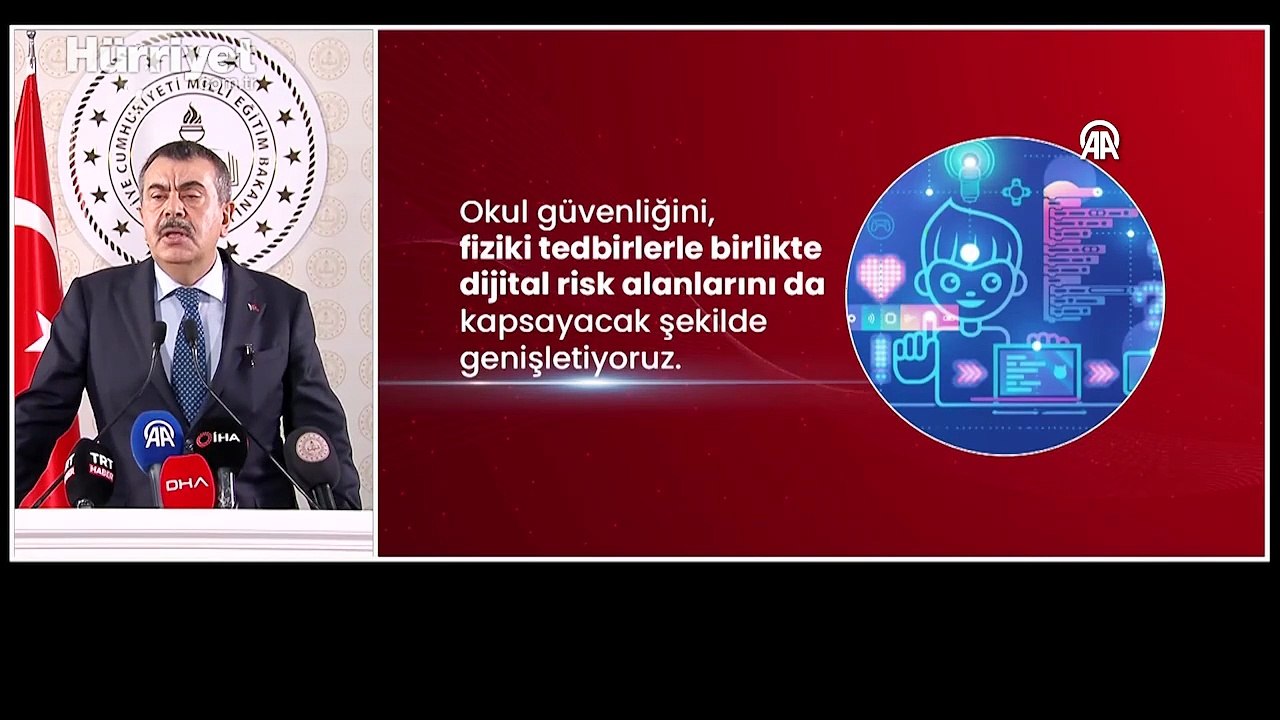Milli Eğitim Bakanı Yusuf Tekin okullarda yeni güvenlik önemlerini açıkladı