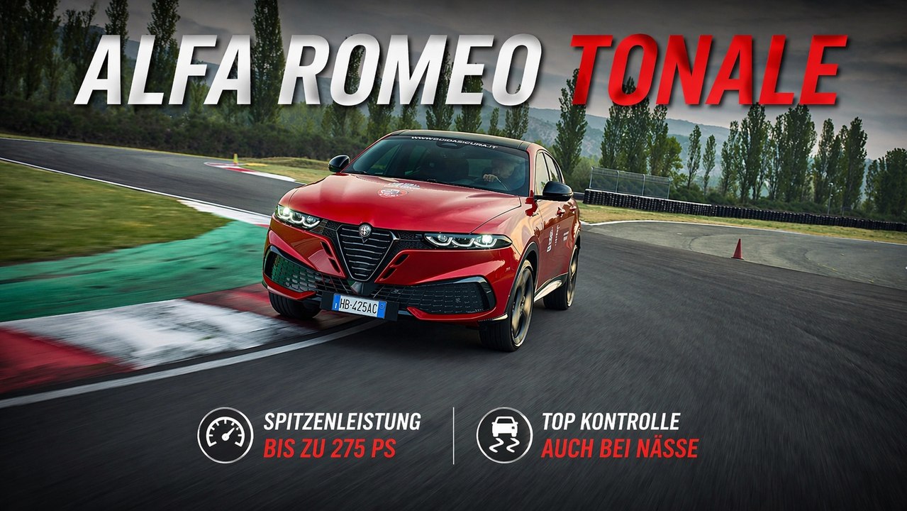 Alfa Romeo Tonale auf Rennstrecke: Fahrtraining im Grenzbereich
